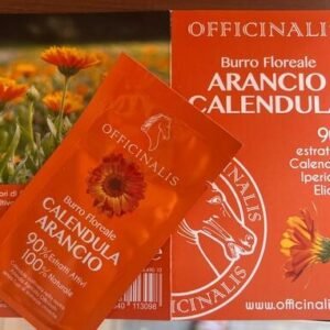 BURRO FLOREALE ARANCIO E CALENOULA MONODOSE