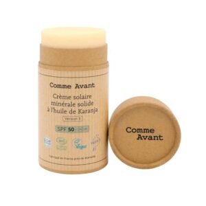 CREMA SOLARE MINERALE BIO SOLIDA SPF50 ALL'OLIO DI KARANJA
